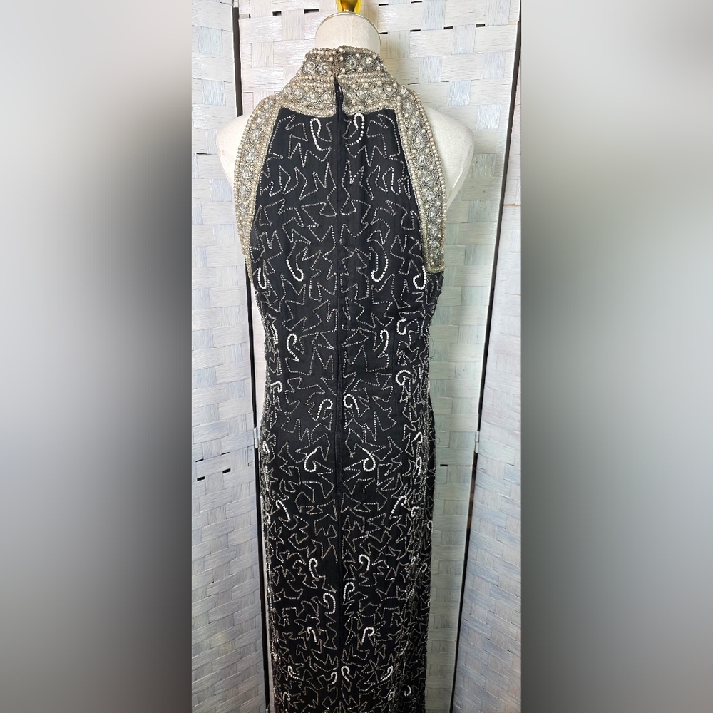 VINTAGE 90'S Laurence Kazar Beaded Dress - Picture 6 of 8